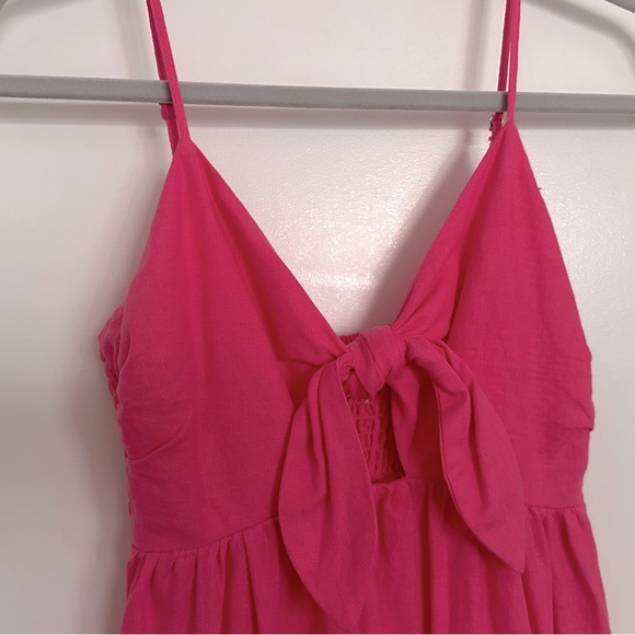 Limited Release Tabitha Brown Linen Color Block Sundress - Picture 3 of 6